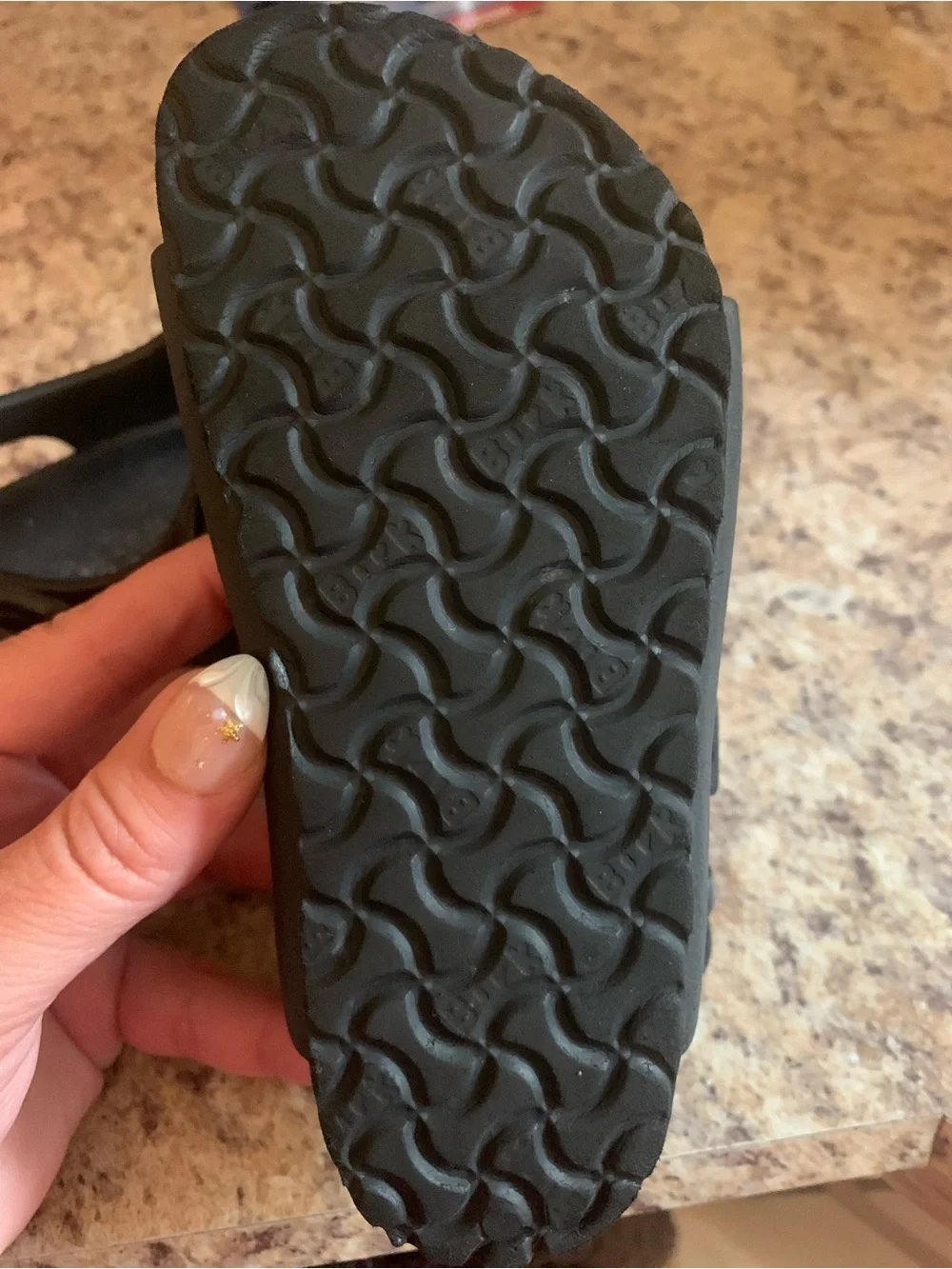 Birkenstock Kids Black Dual Strap Buckle Sandals